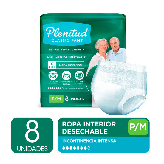 Plenitud Ropa Interior Para Adultos Classic Pant 8 UN